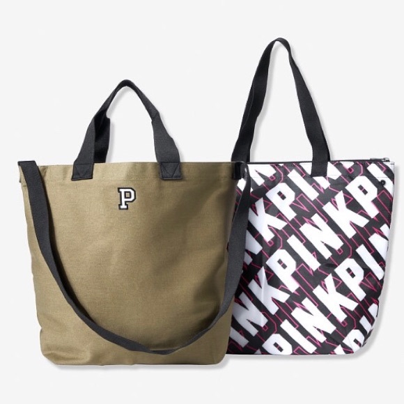 PINK Victoria's Secret Handbags - NEW || VS 2n1 Insulated Cooler Totes